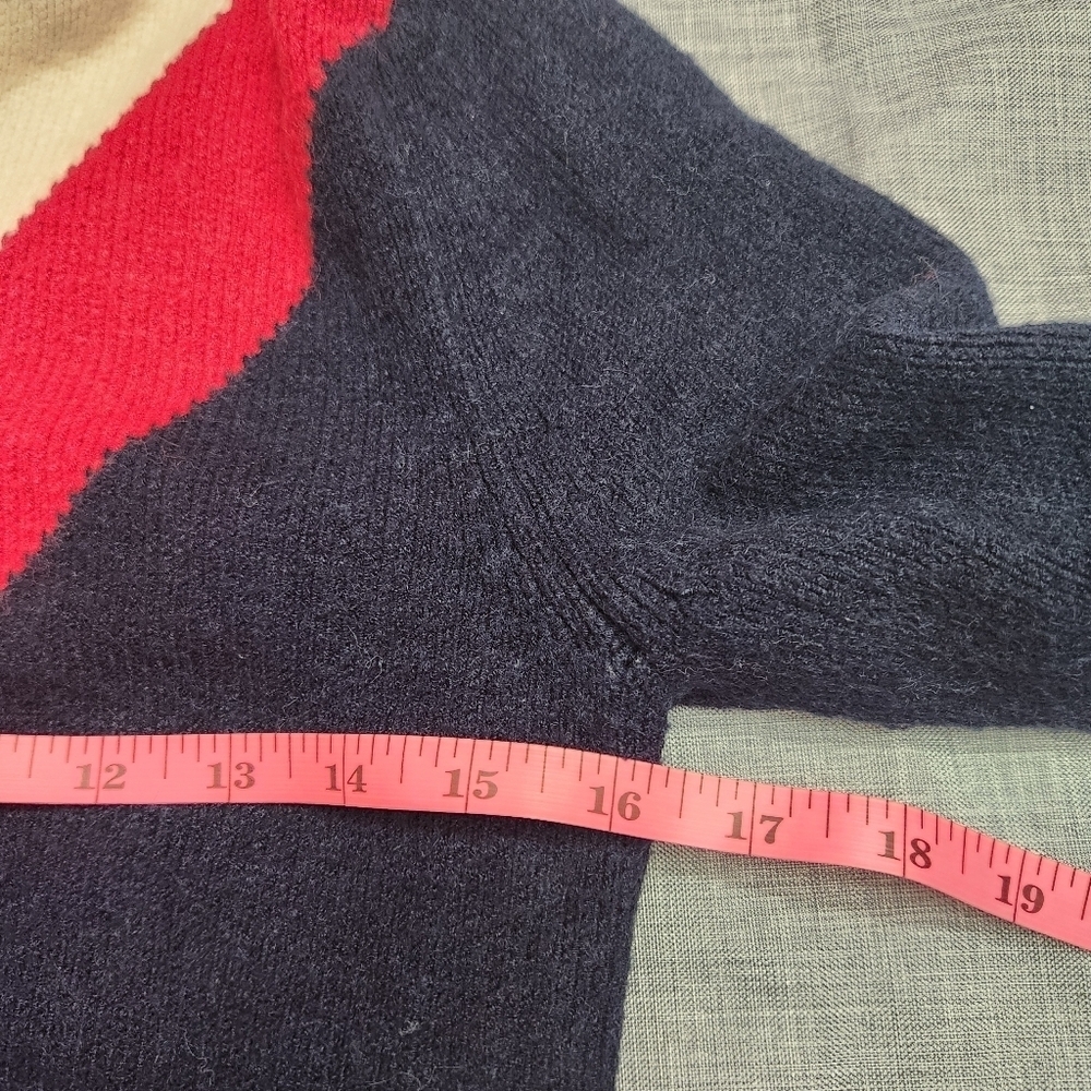 3/$25 Zara knit half zip up sweater size Medium red - Picture 11 of 12